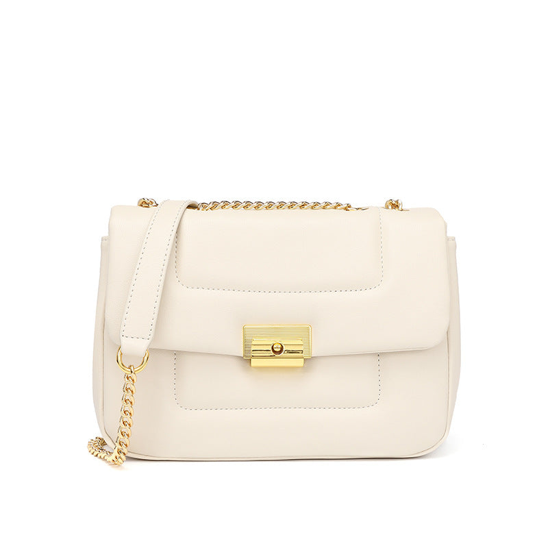 Bolsa Feminina Transversal em Couro Legítimo – Design Retrô com Tampa Elegante