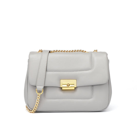 Bolsa Feminina Transversal em Couro Legítimo – Design Retrô com Tampa Elegante