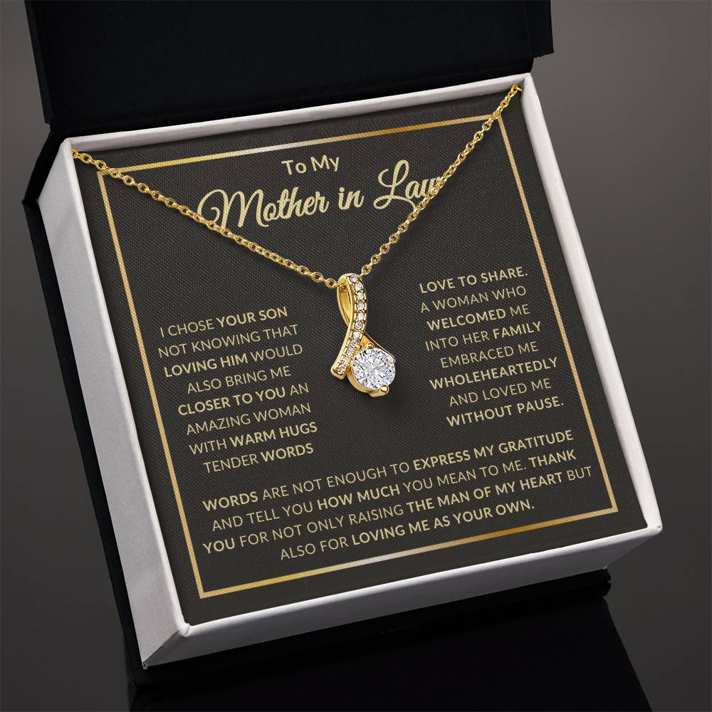 To My Mother in Law Alluring Beauty necklace/ Mothers Day Gift/ Birthday Gift