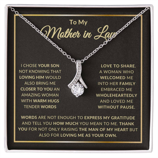 To My Mother in Law Alluring Beauty necklace/ Mothers Day Gift/ Birthday Gift