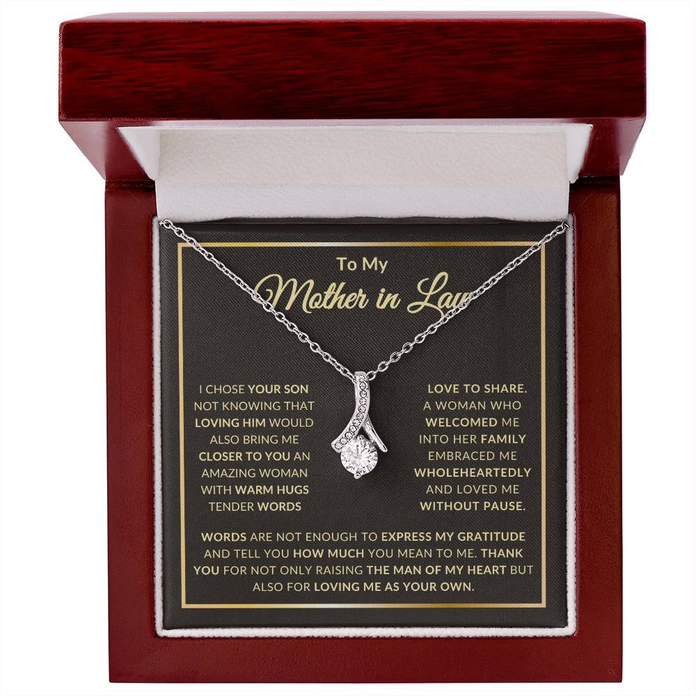 To My Mother in Law Alluring Beauty necklace/ Mothers Day Gift/ Birthday Gift