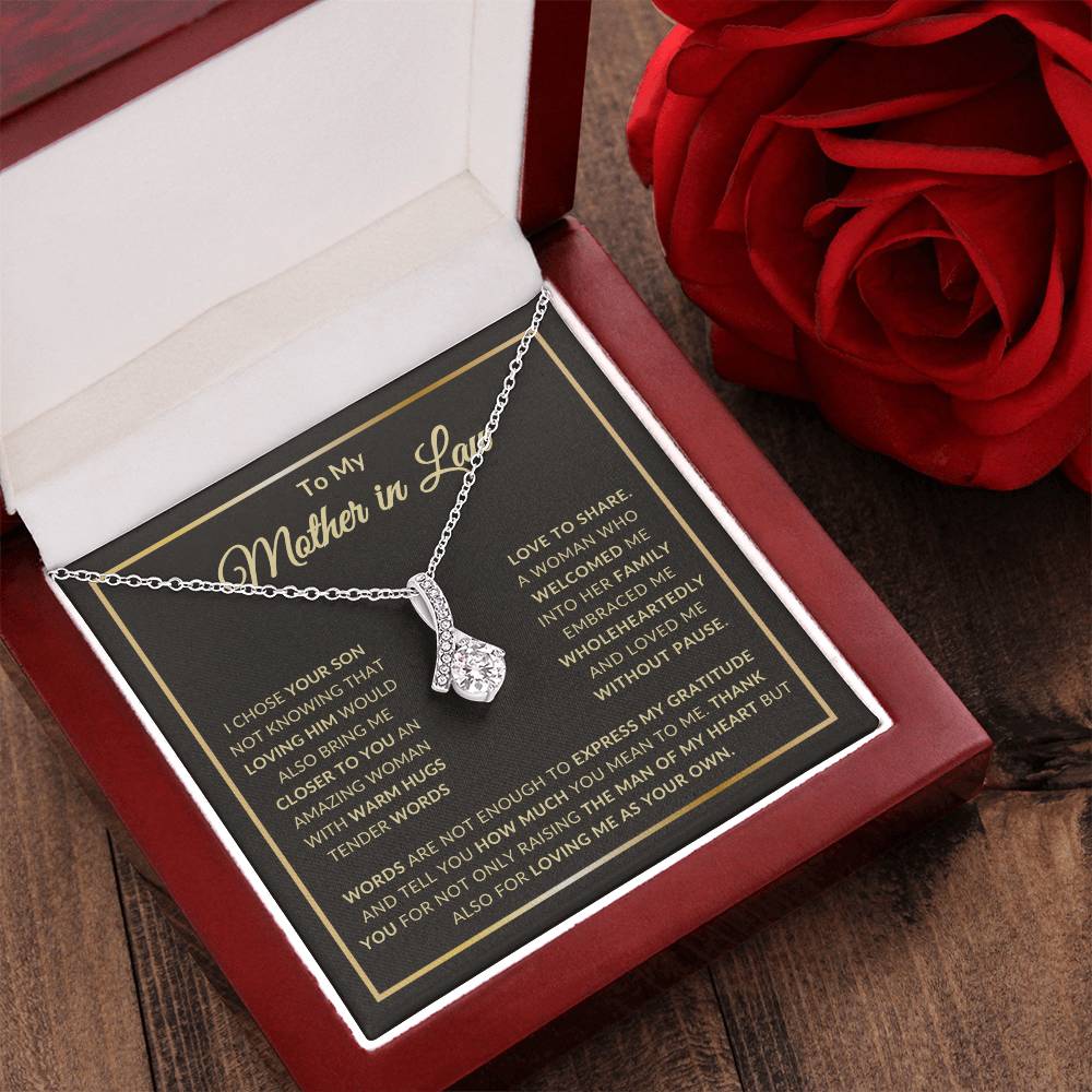 To My Mother in Law Alluring Beauty necklace/ Mothers Day Gift/ Birthday Gift