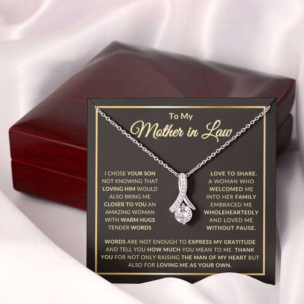 To My Mother in Law Alluring Beauty necklace/ Mothers Day Gift/ Birthday Gift