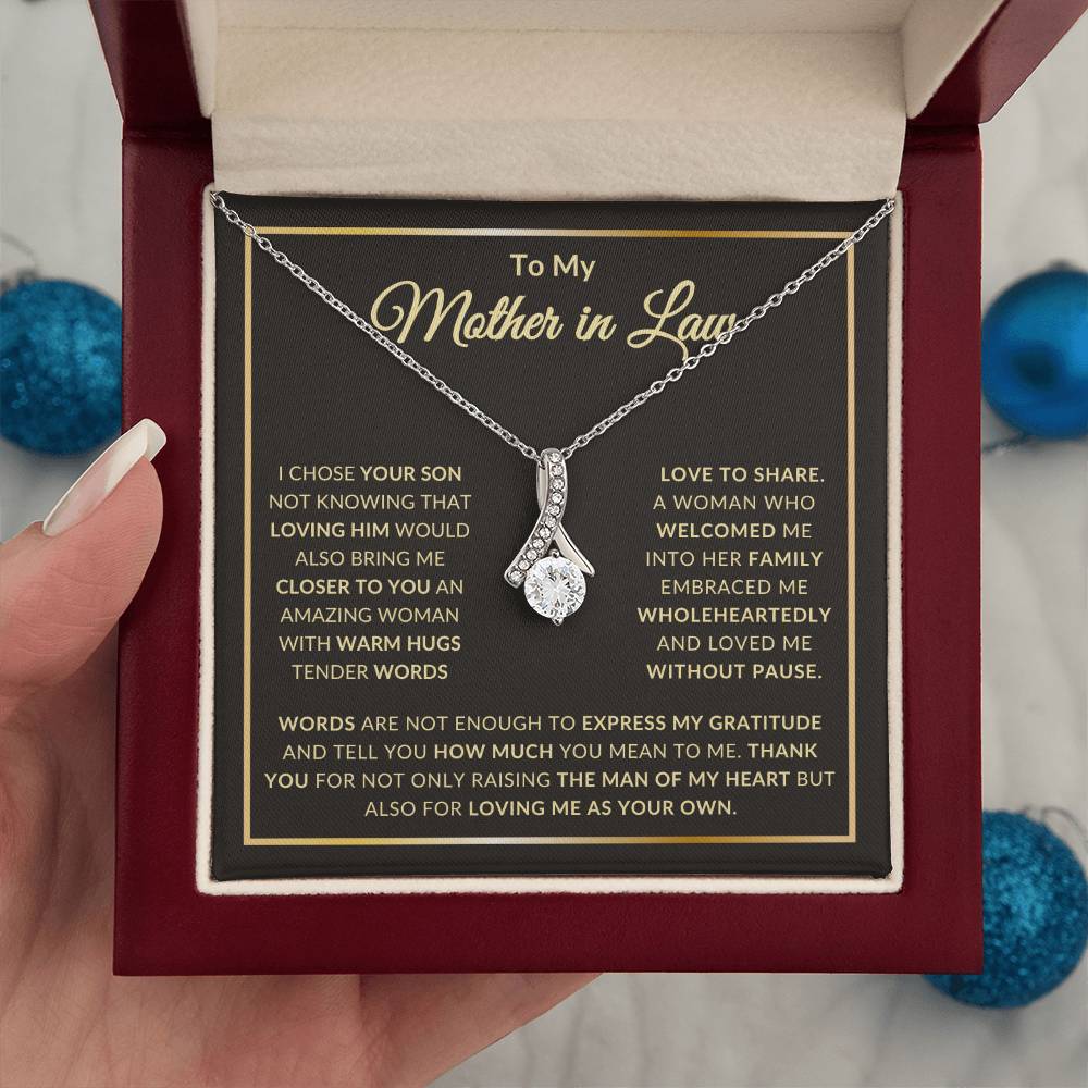 To My Mother in Law Alluring Beauty necklace/ Mothers Day Gift/ Birthday Gift