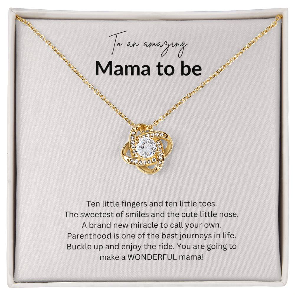 Mamma To Be Gift/ Mother's Day Gift/ Mother Love Knot Necklace