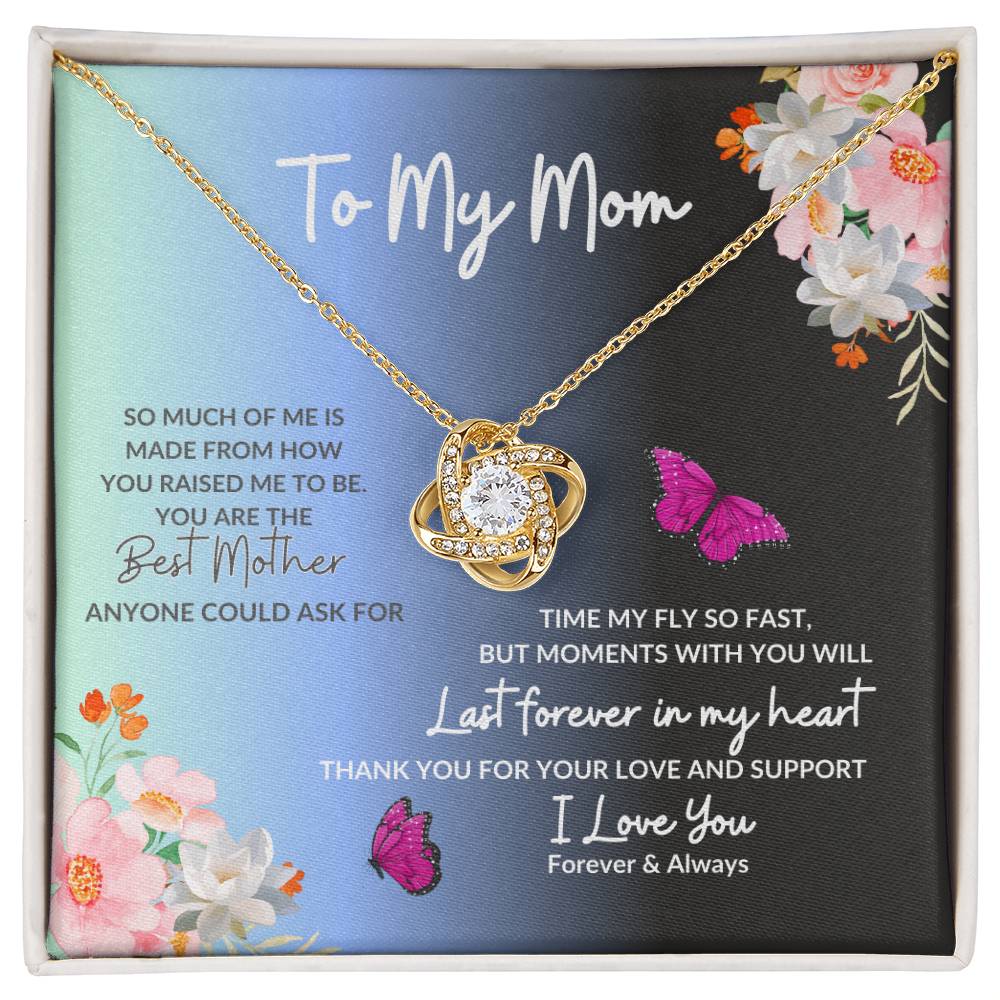 Mom Necklace, To My Mom Heart Necklace, Best Mother Gift Accessories Jewelry, Holiday Birthday Gift