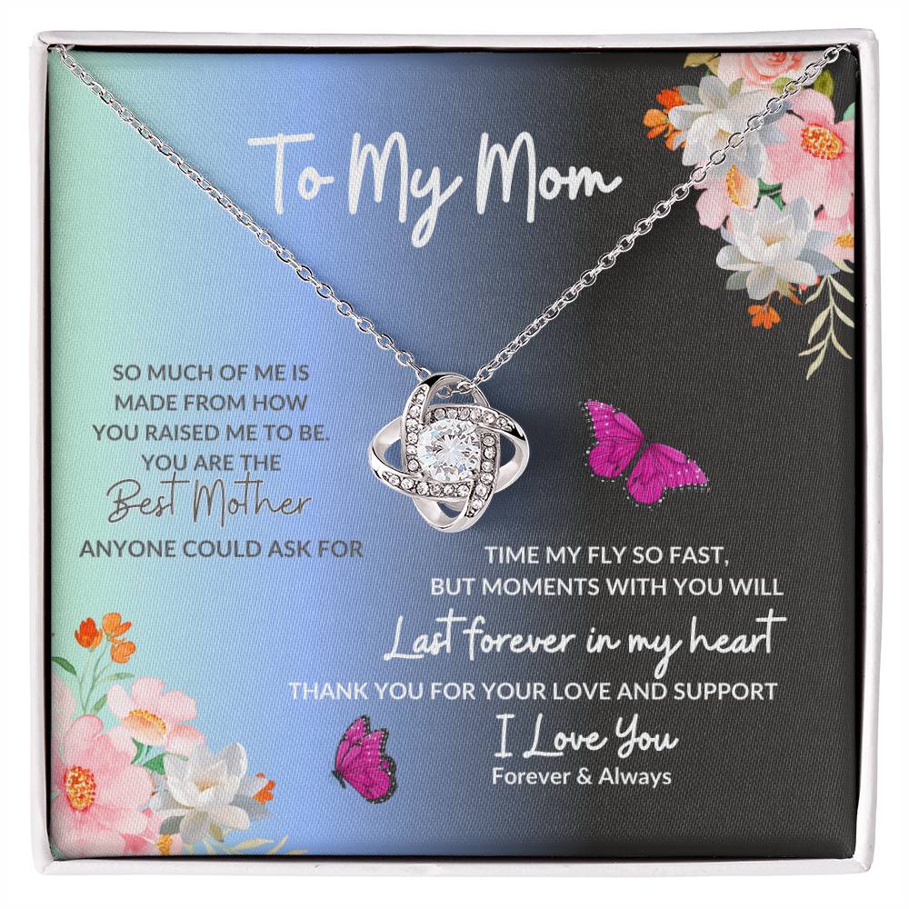 Mom Necklace, To My Mom Heart Necklace, Best Mother Gift Accessories Jewelry, Holiday Birthday Gift