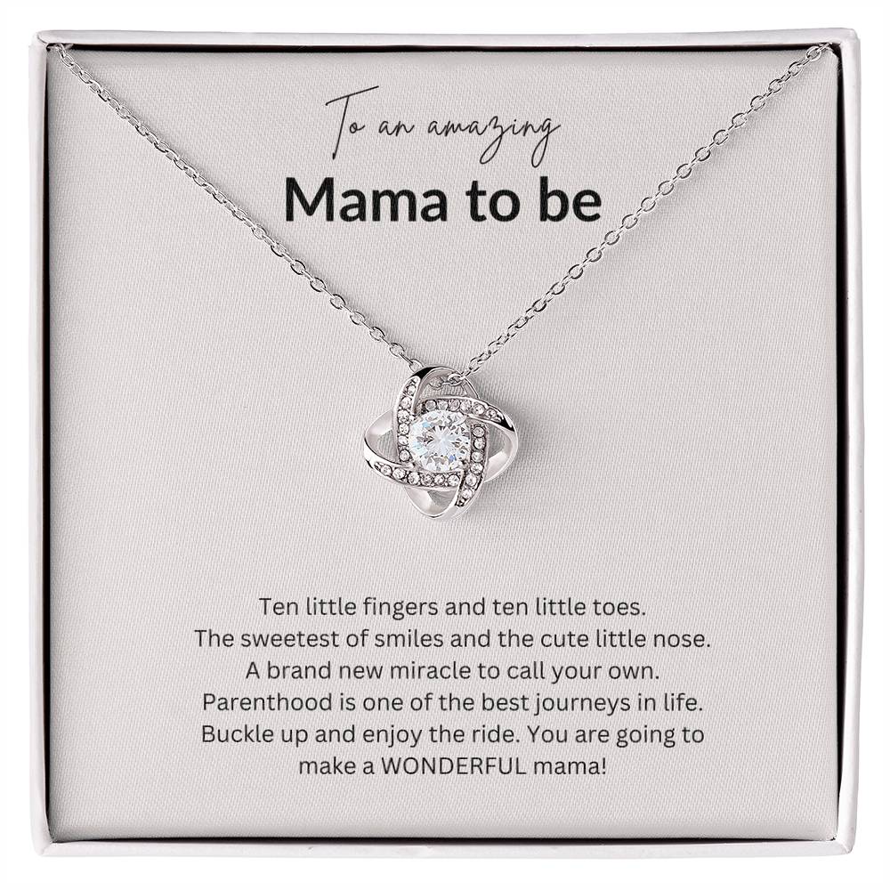 Mamma To Be Gift/ Mother's Day Gift/ Mother Love Knot Necklace