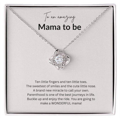 Mamma To Be Gift/ Mother's Day Gift/ Mother Love Knot Necklace