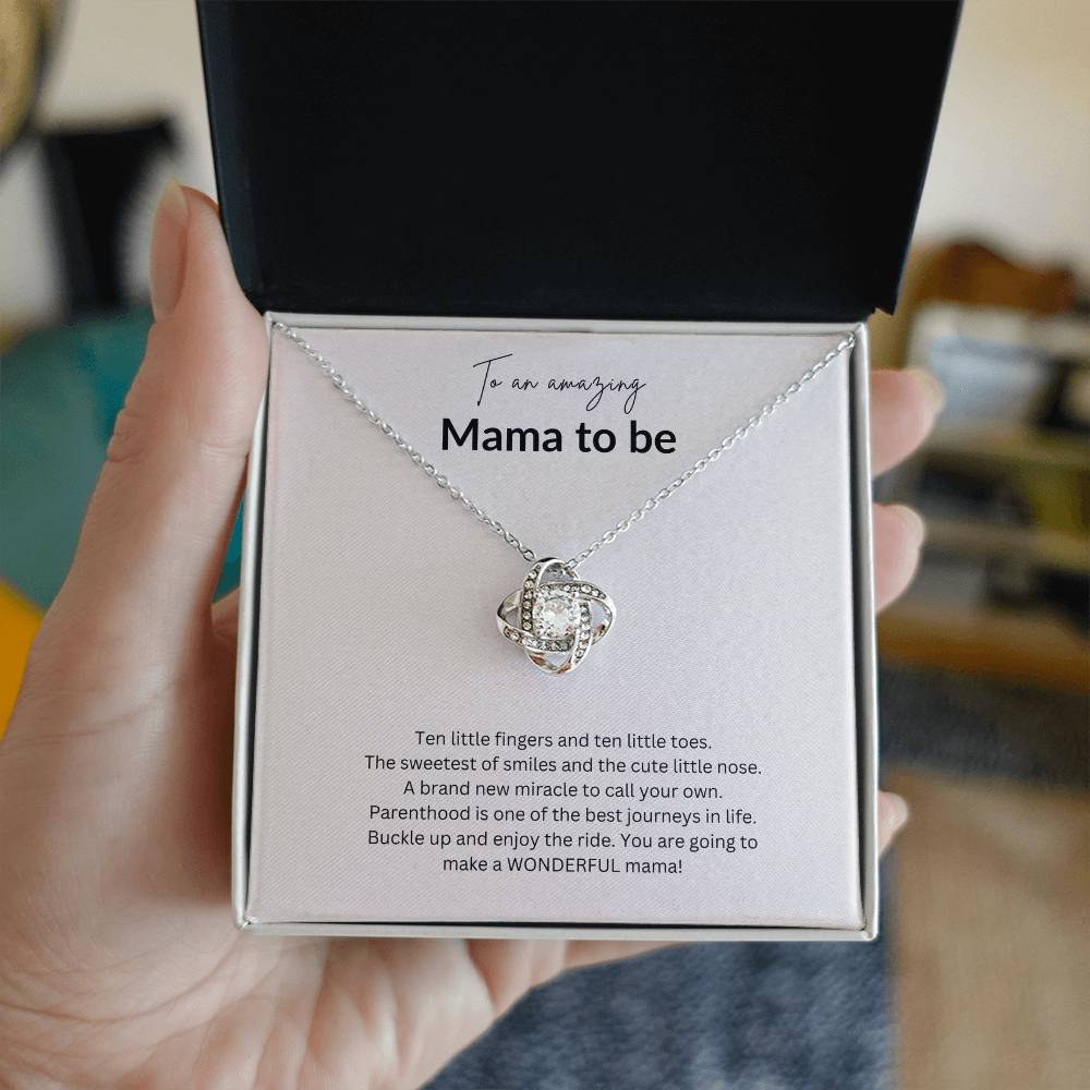 Mamma To Be Gift/ Mother's Day Gift/ Mother Love Knot Necklace