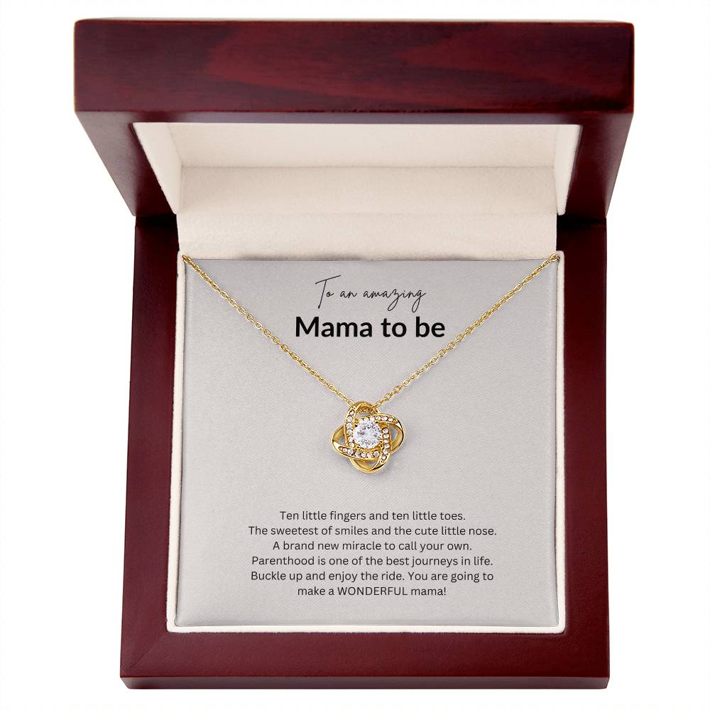 Mamma To Be Gift/ Mother's Day Gift/ Mother Love Knot Necklace