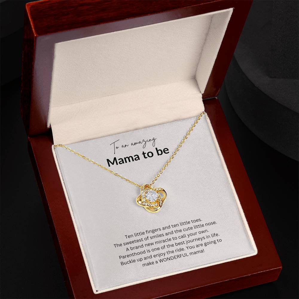 Mamma To Be Gift/ Mother's Day Gift/ Mother Love Knot Necklace