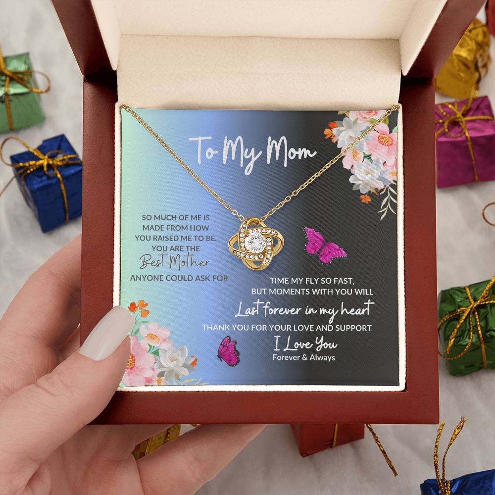 Mom Necklace, To My Mom Heart Necklace, Best Mother Gift Accessories Jewelry, Holiday Birthday Gift