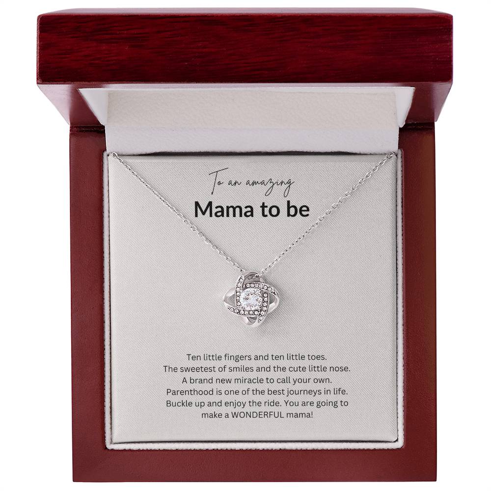 Mamma To Be Gift/ Mother's Day Gift/ Mother Love Knot Necklace