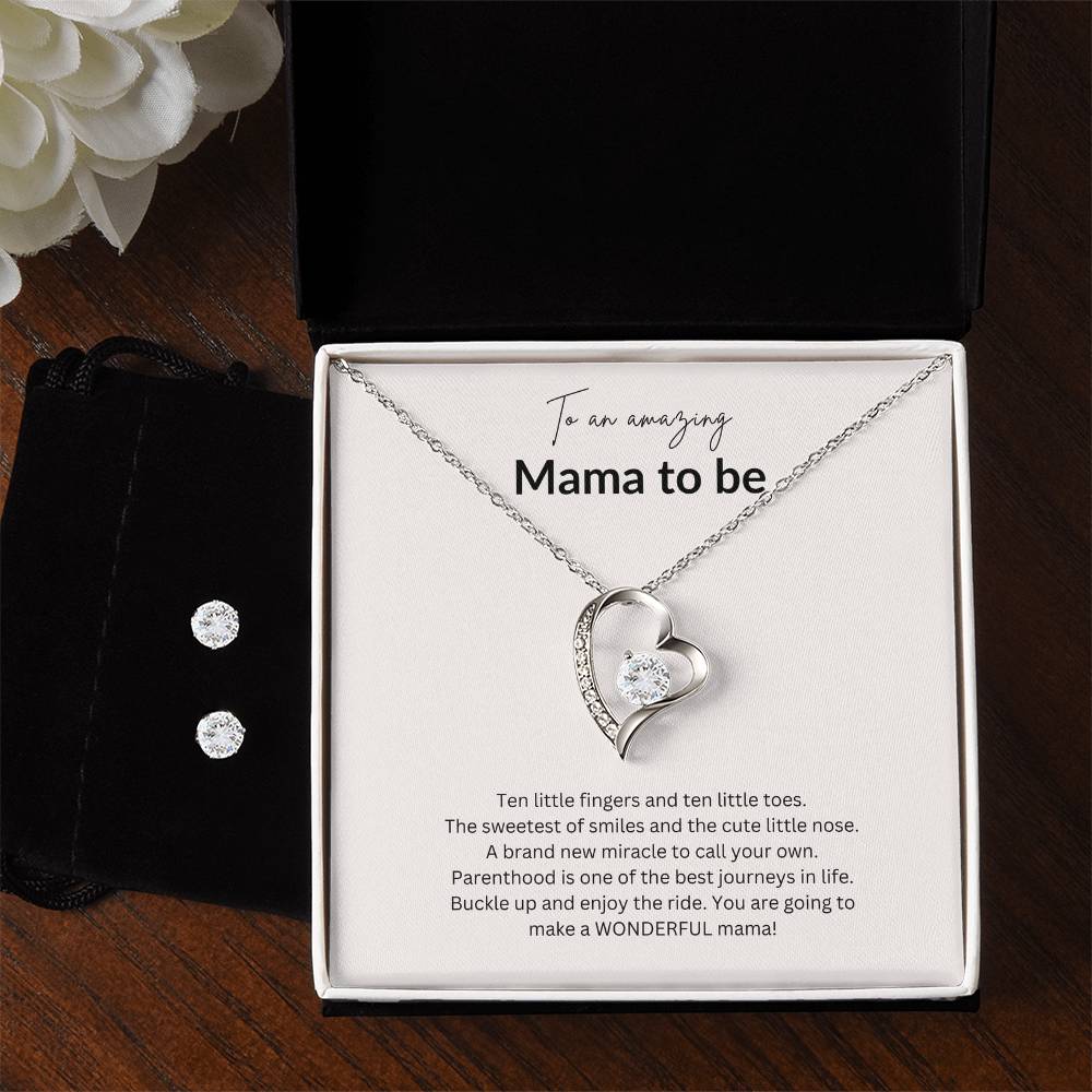 Mother to Be Gift/ Mother's Day Gift/ Mamma to Be Forever Love Necklace