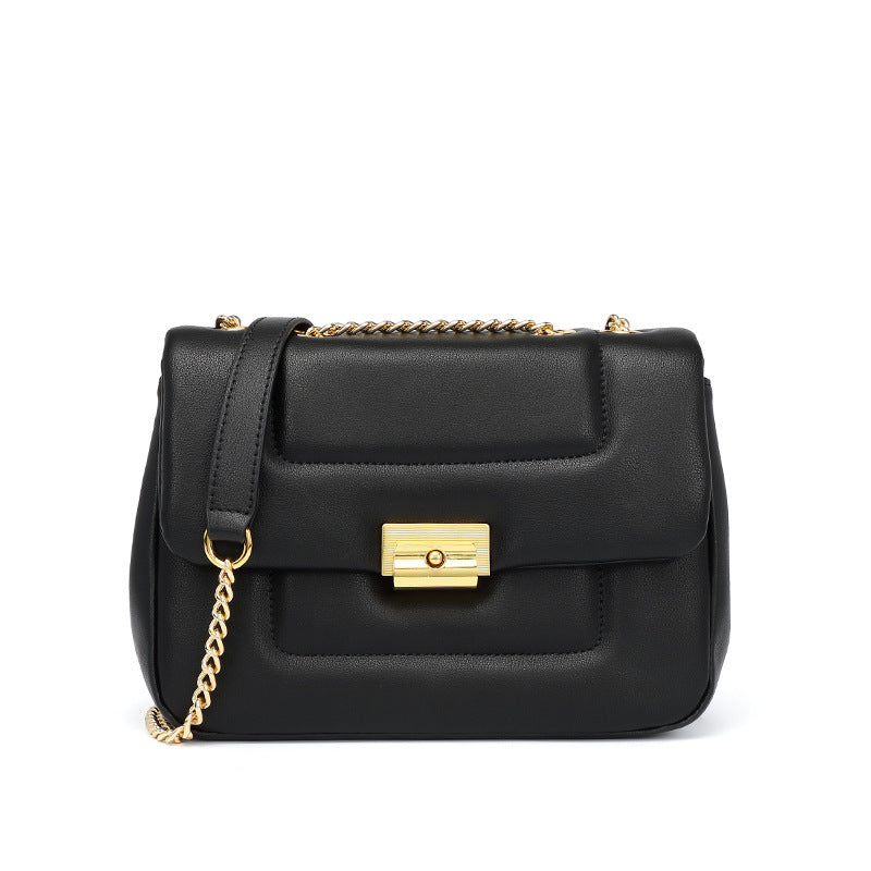 Bolsa Feminina Transversal em Couro Legítimo – Design Retrô com Tampa Elegante